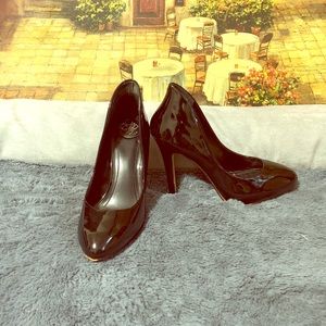 BCBG extended covered heels